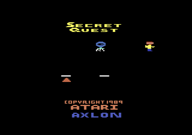 Secret Quest: the hero in a space suit exploring a room of an alien space station